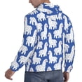thumbnail image 3 of Hoodies for Men - cute cartoon lama alpaca blue Long Sleeve Comfrt Men'S Fashion Hoodies & Sweatshirts, Sweatshirts for Men Hoodies Pullover Clothing Clothes with Pouch, 3 of 7
