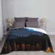 thumbnail image 3 of Manta con estampado de Halloween, calabaza, murciélago, fantasma, bruja y castillo: franela suave para la siesta, colcha, manta para aire acondicionado, tapiz decorativo, alfombras de juego para, 3 of 8