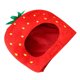 thumbnail image 3 of KAKOWELY Adorable gorro de fresa para la cabeza, adorno para la cabeza, accesorio para fotos con fresa de peluche, 3 of 5