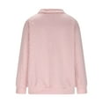 thumbnail image 4 of Sakmal Womens Sweatshirts Athletic Pink Trendy Workout Sweatshirts Soft Solid Fall Fashion Tops, 4 of 5