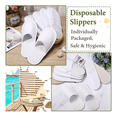 thumbnail image 2 of Pantuflas Desechables 28 x 11 cm 20 pares Malubero, Blanco, 2 of 5