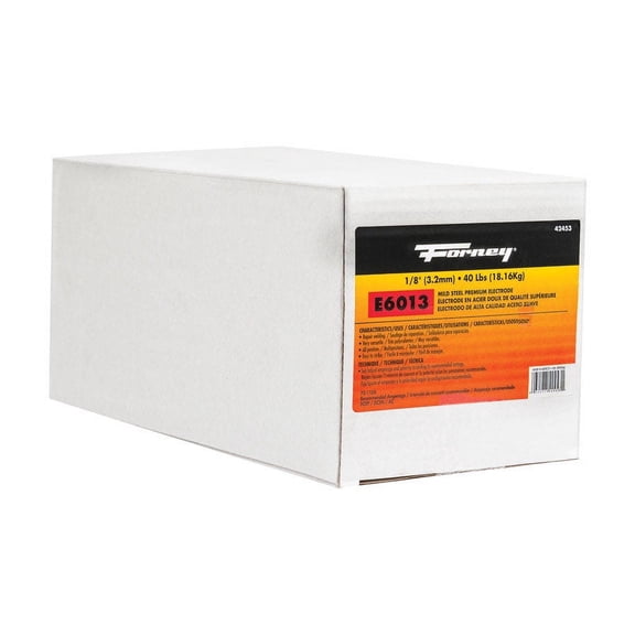 Forney Industries E6013, Steel Electrode, 1/8 in x 40 Pound