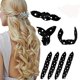 thumbnail image 1 of Paquete de 4 rizadores de pelo de espuma, rulos de tela para el pelo, rulos de esponja suaves para dormir sin calor para cabello largo, corto, grueso y fino Rizos en espiral Peinado del cabe, 1 of 3