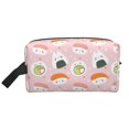 thumbnail image 2 of Uemuo Cute Sushi (2) Pattern Portable Toiletry Bags with Handle, Waterproof travel Make up Bags for Women, Large Capacity Travel Cosmetic Bags, 2 of 9