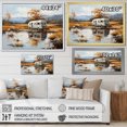 thumbnail image 4 of Designart "Charm Of Traveling In A Van While Camping" Camping Travel Floater Framed Canvas Prints, 4 of 5