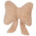 thumbnail image 4 of Cojín decorativo de peluche con lazo, multifuncional, suave, moderno y decorativo. Caqui, 4 of 9