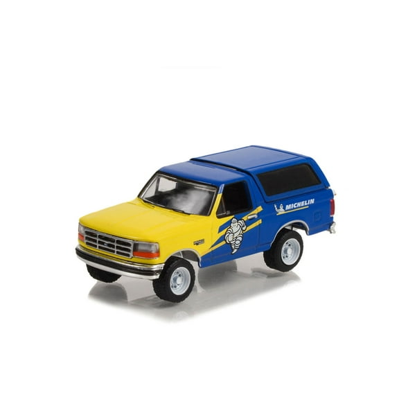 1996 Ford Bronco XL, Michelin Tires - Greenlight 35240D/48 - 1/64 Scale Diecast Model Car