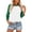 Green, variant on 3/4 Length Sleeve Womens Baseball Jersey Tops Green and White Raglan Tshirt Three Quarter Sleeve Casual Style Tees, 2025