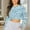 004 Light Blue, variant on Oplxuo Women Crewneck Crop Sweatshirts Oversized Sweatshirt Trendy Long Sleeve Pullover Irregular Hem Jumper Tops