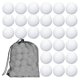 thumbnail image 1 of 26-27 100 Pcs Hollow Golf Practice Balls with Mesh Drawstring Storage Bag for Driving Range, 1 of 5