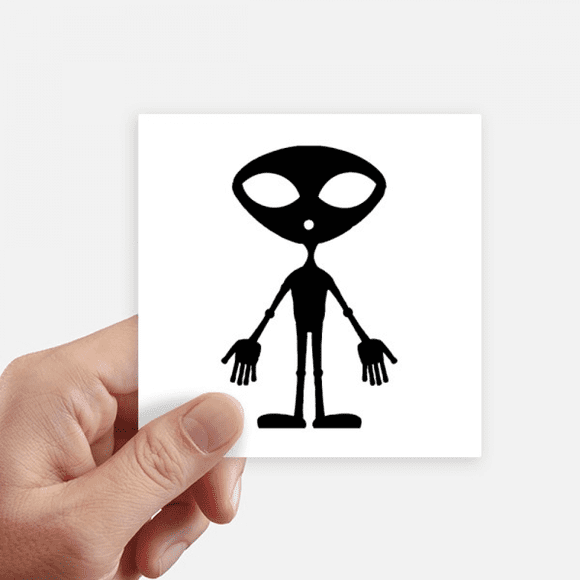 Universe And Alien Alien Sticker Square Waterproof Stickers Wallpaper Car Decal