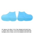 thumbnail image 4 of Cubiertas de zapatos de lluvia, cubiertas de zapatos de silicona impermeables reutilizables, cubiertas de zapatos plegables no deslizantes, protectores de zapatos unisex Feliz Sencillez, 4 of 5