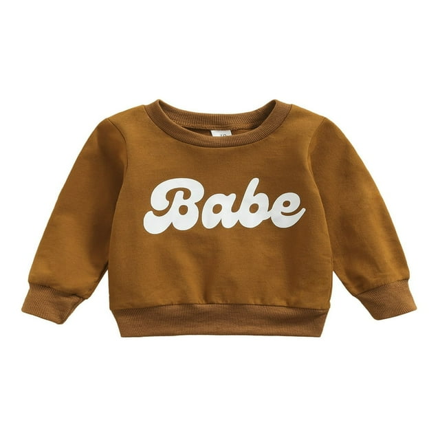 EIMELI Chandail à Manches Longues pour Bébé Garçons Filles Imprimé Lettres Automne Hiver