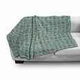 thumbnail image 2 of Moroccan Soft Flannel Fleece Throw Blanket, Geometric Repetitive Pattern of Eastern Floral and Star Inspired Ornaments, Cozy Plush for Indoor and Outdoor Use, 50" x 60", Multicolor, by Ambesonne, 2 of 5