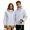 Light Gray, variant on Couples Matching Lightweight Outdoor Windproof Jacket, T800 Polyester Hooded Zip Up Rain Coat Size M-4XL Plus Size Friendly