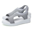 thumbnail image 2 of HEVIRGO Chaussures Plates-Formes d'Extérieur à Bout Ouvert pour Femmes, 2 of 10