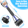 thumbnail image 2 of WVacFre 23.62 inch Blue Black 407G Pooper Scooper for Dogs and Cats,Foldable Long Handled Pet Poop Shovel Clean Pick up Grabber, 2 of 7