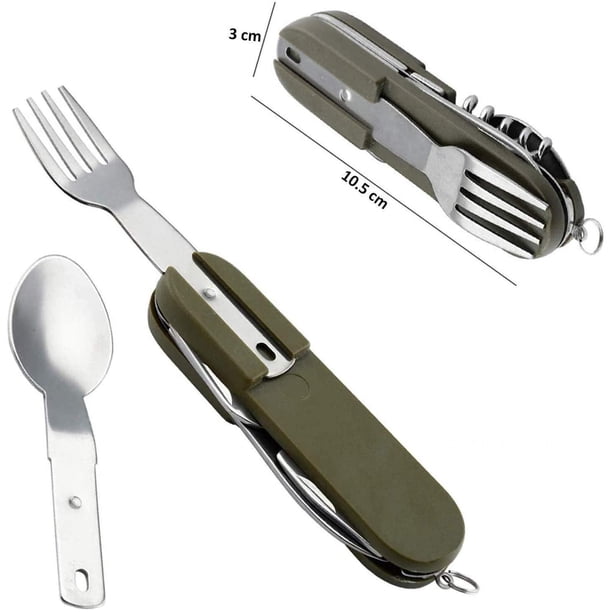 Acheter Sac de rangement de couverts de Barbecue de Camping en plein air, cuillère pliable, couteau, fourchette, baguettes, housse de Protection, sac à couverts de voyage à usage domestique