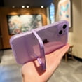 thumbnail image 4 of Compatible with iPhone Case for Women Girls, Cute Luxury Holder Stand Bracket Transparent Silicone Clear Anti-Scratch Shockproof Soft Cover for iPhone 11 Pro Max, Purple, 4 of 7