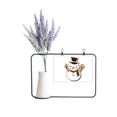 thumbnail image 1 of mas Snowman Cartoon Festival Artificial Lavender Flower Vase Bottle Card, 1 of 2