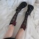 thumbnail image 4 of Calcetines bonitos de tubo medio de encaje con lazo, medias de estilo Lolita para mujer, calcetines de red de princesa dulce a la moda, 4 of 5