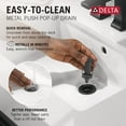thumbnail image 4 of Delta 25897Lf Esato 1.2 GPM Two Handle Centerset Bathroom Faucet - Nickel, 4 of 7