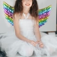 thumbnail image 4 of Ala de vestuario Ala de ángel para niños, ala de , disfraz de Cosplay para mujer, mariposa para niños y niñas, juego de cumpleaños, , Colorful Vistoso Magideal Ala de vestuario, 4 of 7