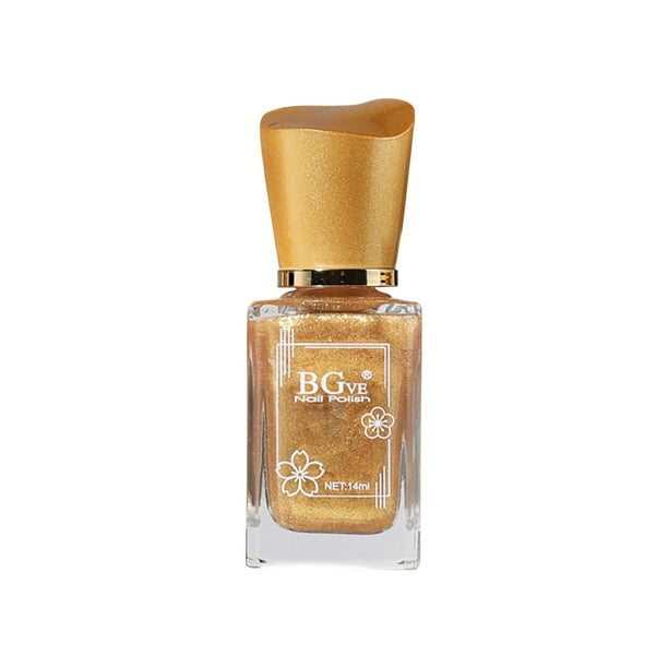 Esmalte de uñas de secado rápido para mujer BGVE Microgel sin cocción Esmalte de uñas perfumado de secado rápido Esmalte de uñas graso de larga duración que no se pela Color nude No se pela 14 ml