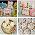 thumbnail image 3 of 8 PCS Plaque Cookie Cutter Frame Shapes Sugar Sign Cookie Cutters Name Plate Cookie Cutter for Birthday Wedding, 3 of 5