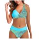 thumbnail image 2 of Mejor Belleza Mujer Traje de Baño de Moda Aumentar el tamaño 2 Piezas Tankini Tops de Bikini y Partes de Abajo Azul L, 2 of 3