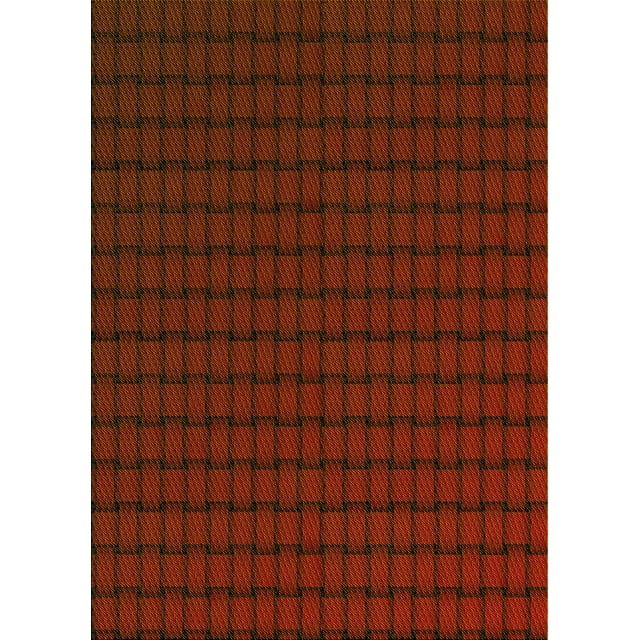Ahgly Company Tapis d'Intérieur Lavables en Machine, Rectangle Transitionnel Brun Acajou, 7' x 9'