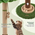 thumbnail image 4 of 35" Tall Cat Scratching Post Tree Tower with Interactive Mouse Hole and Wooden Ball for Kittens and Adult Indoor Cats, 4 of 8