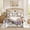 Botanical 05, variant on Flymme Bedspreads for Queen Size Bed,3 Pieces Romantic Floral Heart Wreath Pattern Queen Bed Set,Lightweight Summer Floral Quilt Set for Bedroom Decor