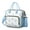 Sky-blue-36, variant on Nordic Style Boho Insulated Tote Bag - Leakproof Lunch Box with Detachable Shoulder Strap