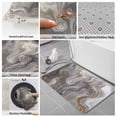 thumbnail image 6 of Gray Marble Bath Mat 3 Piece Bathroom Rug Set, Farmhouse Vintage Abstract Ombre Texture Non Slip Bath Rug Contour Mat and Toilet Lid Cover, Absorbent Shower Mats Soft Bath Rugs and Mats Sets, 6 of 8