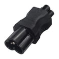 thumbnail image 2 of Zócalo de conversión,Conector adaptador de corriente C6 a C5 macho a hembra,Contacto de protección para el hogar Adaptador de corriente C6 a C5,Convertidor de adaptador de enchufe, 2 of 9