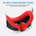 thumbnail image 2 of husxh 2 in 1 Silicone Facial Interface & Face Cover Pad Lightproof With Lens Protector Face Pad Mask & Face Cushion Sweatproof Washable Replacement for Meta/Oculus Quest 3 VR Accessories, 2 of 9