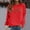 Red, variant on Jacenvly Workout Tops For Women Long Sleeve Print Womens Sweatshirts Crewneck Trendy Casual Soft Warmth Pullover Sweaters