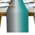 thumbnail image 2 of Cyan Turquoise Gray Gradient Table Runner Home Wedding Table Flag Mat Table Centerpieces Decoration Party Dining Long Tablecloth, 2 of 6