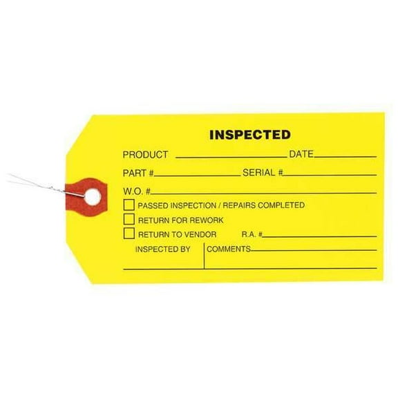Manufacturer Varies Tag, Paper, 2 3/8 in Width, 4 3/4 in Height, ,1000 PK 1HAB4