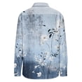 thumbnail image 5 of Stamzod Women Shirts Trendy 2026 Dressy Casual Oversized Long Sleeve Shirt Fashion Flower Printed Summer Vacation Tops Multicolor C XXXL, 5 of 6