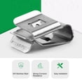 thumbnail image 3 of PV Wire Clip, 304 Stainless Steel Vibration Proof Corrosion Resistance Solar Panel Cable Clip Barb Design Smoothly Edge  for Inverter, 3 of 7
