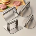 thumbnail image 2 of MesaSe une Presse à Hamburger Machine à Hamburger en Acier Inoxydable Poignée Résistante à la Chaleur Machine à Barbecue en Acier Inoxydable Machine à Bacon Presse à Sandwich Rond, 2 of 7