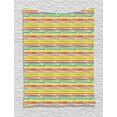 thumbnail image 1 of Colorful Tapestry, Hand Drawn Brush Marks with Rainbow Theme Paint Smear Stripes Design Worn Out Look, Wall Hanging for Bedroom Living Room Dorm Decor, 60W X 80L Inches, Multicolor, by Ambesonne, 1 of 2