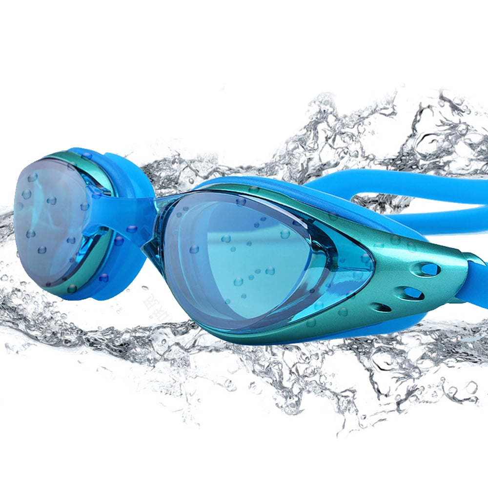 Swimming Goggles, HD Swimming Goggles with Adjustable Nose Piece, No