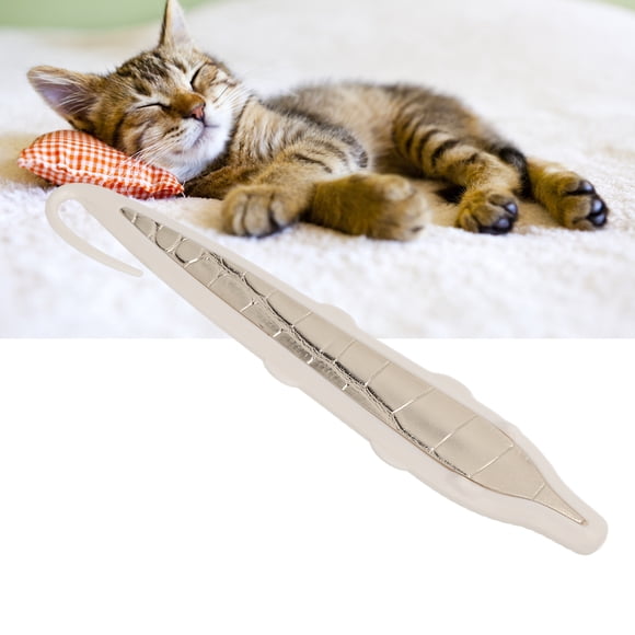 Cat Tongue Comb, Safe Novel Durable Practical Professional Easy To Use Effortless Simulated Cat Tongue Brush for Cat Daily Hair Caring White + Gold