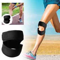 Patella Knee Support Brace with Dual Strap - Adjustable Neoprene Knee Strap for Pain Relief, Arthritis & Sports - Running, Basketball, Tennis, Gym (Men & Women)
