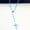 Blue, variant on Cross Plastic Rosary Necklace Souvenirs Gifts