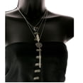 thumbnail image 3 of Mi Amore Silver-Tone Necklace For Women With A Circle Filigree Charm AERON26, 3 of 3