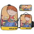thumbnail image 1 of Harry and His Bucket Full of Dinosaurs Backpack Study Wizard System Magical Bookbag with Enchanted Lunch Kit, 1 of 5